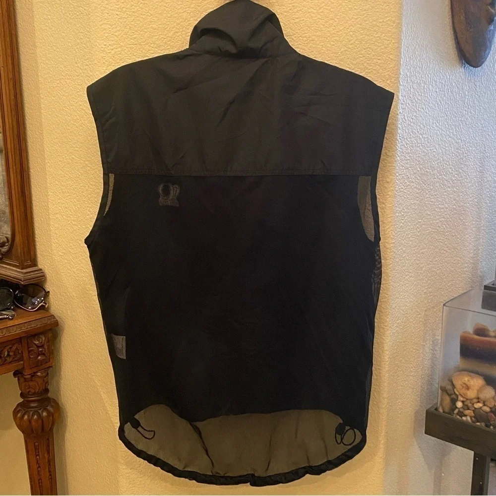 PEARL IZUMI Black Zipped Mesh Back Cycling Vest Size Medium-Unisex